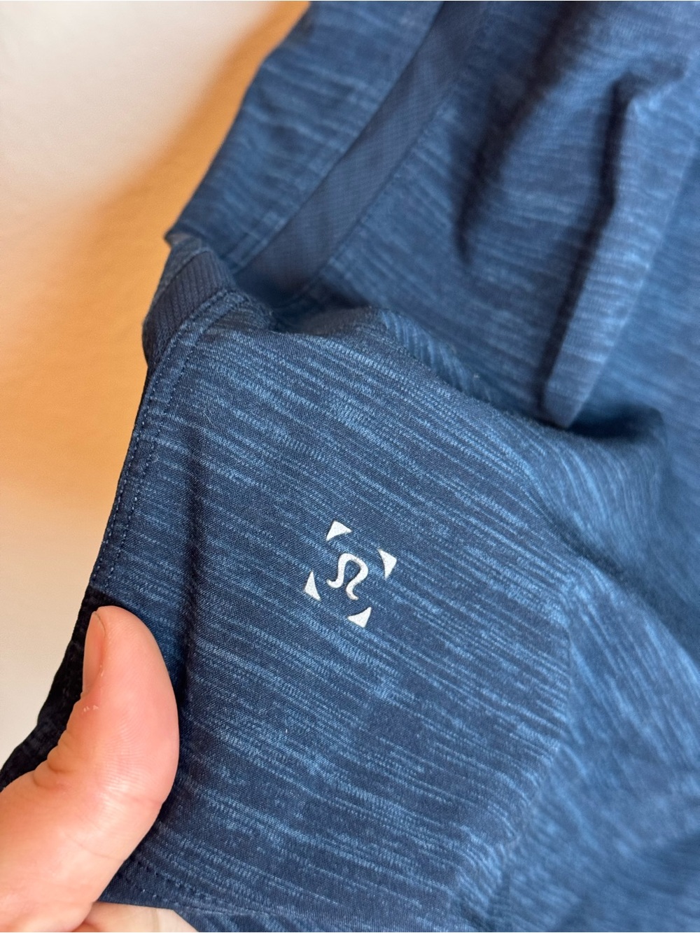 Lululemon Pace Breaker Short Linerless Heather Allover Iron Blue Athletic Shorts - Picture 9 of 10